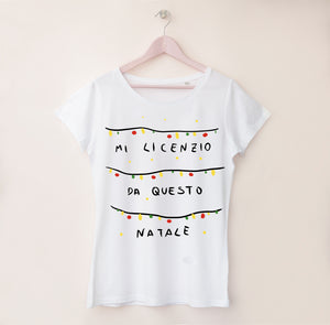 MI LICENZIO DA QUESTO NATALE T-shirt
